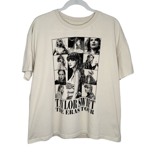 Taylor Swift Cream "The Eras Tour" T-Shirt, L - Picture 1 of 6